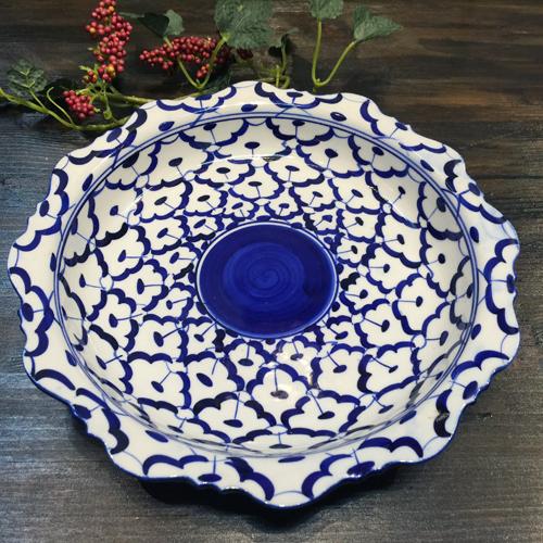 青と白の花模様の皿 陶磁器 楽天市場】【クーポン配布中】桔梗型リム取皿 割草花紋様 16cm 波佐見