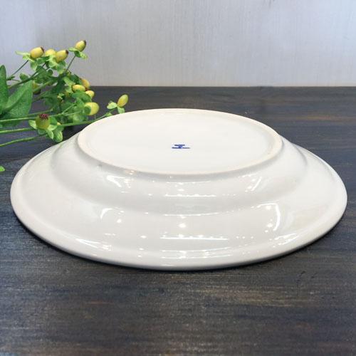 平皿21cm】 丸皿 お皿 青白食器 盛り皿 陶器 小皿 タイ料理 アジアン