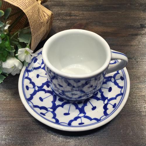 青白陶器 ・カップ＆ソーサー 小】 コーヒーカップ 青白陶器 青白食器