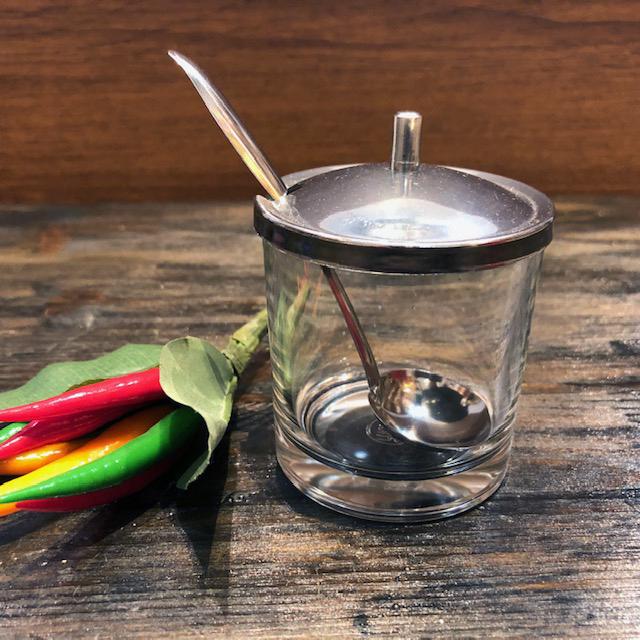 クアングプゥング(調味料入れ）ガラス製 E : タイ雑貨のチャイディー