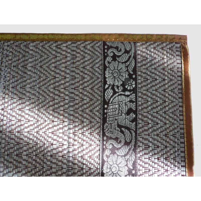 ランチョンマット【茶】象 6枚組 コースター付[1セット]　タイ雑貨　タイ料理　テーブルウェア　ランチョンマット　象　井草 |  | 02