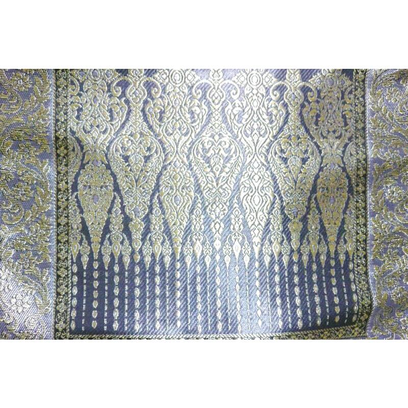 【テーブルランナー】3ｍ （C）グレー　タイ雑貨　タイ料理　テーブルウェア　テーブルランナー　シルク |  | 05