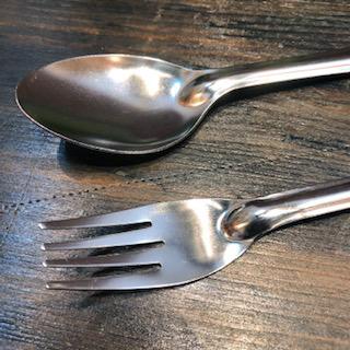 タイ製 【スプーン＆フォーク】SUS[12本] 『ZEBRA』 ステンレスレンゲ