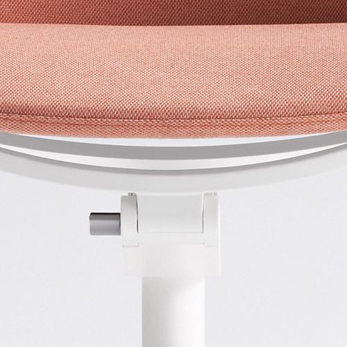 コクヨ ファブレ（FABRE）メッシュタイプ ポリッシュ脚 本体色ホワイト 肘なし C01-P101MU-WEWEW2_8