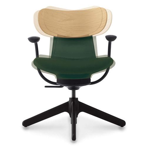 KOKUYO（コクヨ） イングライフ ingLIFE 4本脚 肘付き ブラック脚 布