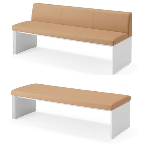 4〜5人　コクヨ　ロビー　ベンチ　待合室　ソファ　黒　ステンレス　レザー　180 4〜5人 コクヨ ロビー ベンチ 待合室 ソファ 黒 ステンレス