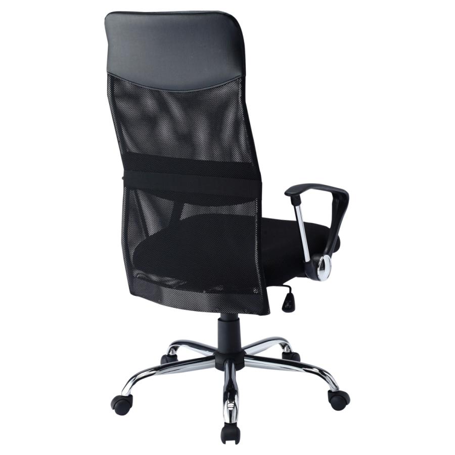 オフィスチェア SNC-NET15ABK バックメッシュ  ヘッドレスト付き 座面ガス圧昇降 ランバーサポート付き ひじ掛けあり サンワサプライ_8