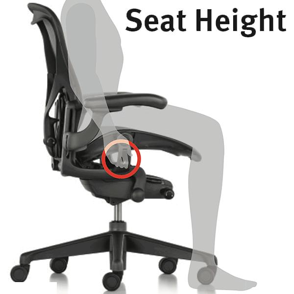 Herman Miller アーロンチェア リマスタード Bサイズ ミネラル Herman Miller アーロンチェア リマスタード Bサイズ ミネラル