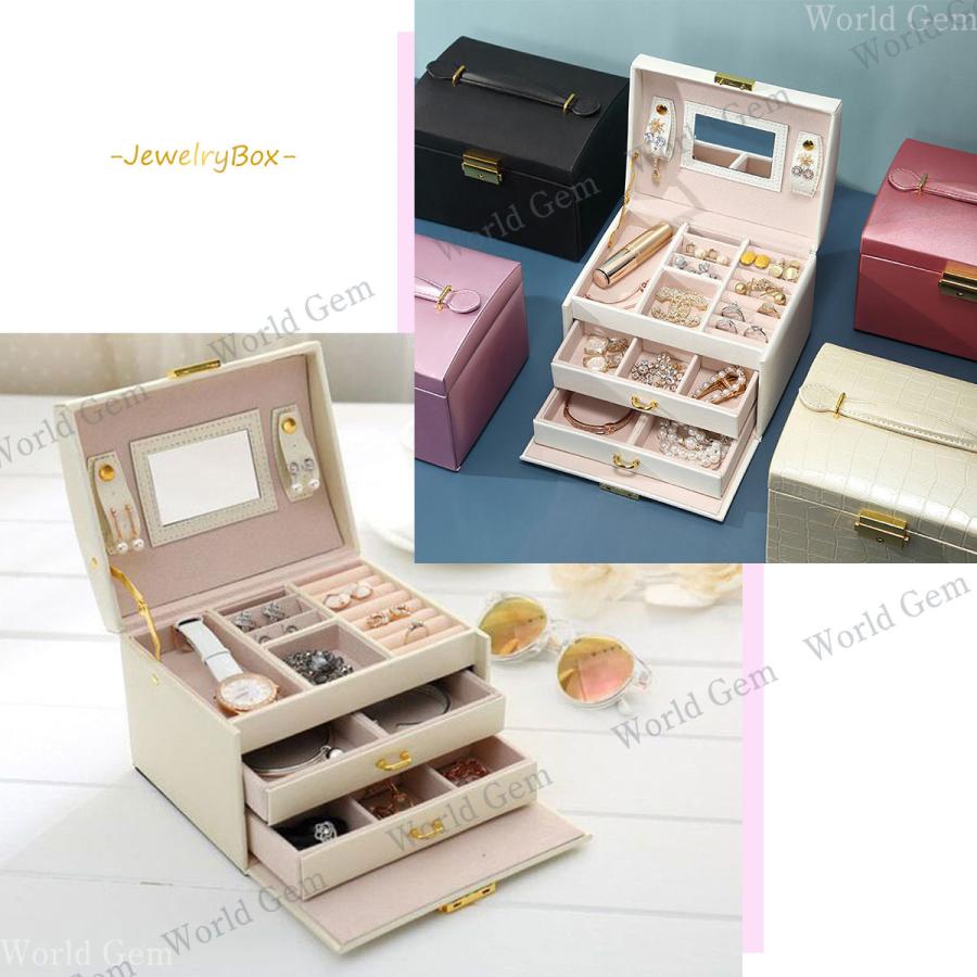 Royal Life アクセサリーボックス 3段式 ジュエリーケース