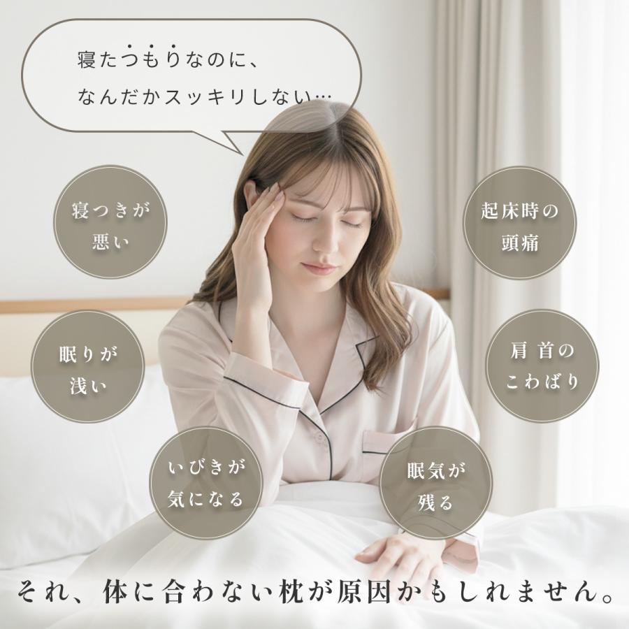 テレビ東京ワールドビジネスサテライトで紹介！ 枕 まくら 低反発枕 肩こり 首こり ストレートネック 安眠枕 快眠枕 低い 低め 横向き対応 いびき防止 洗える | Royal Life | 08