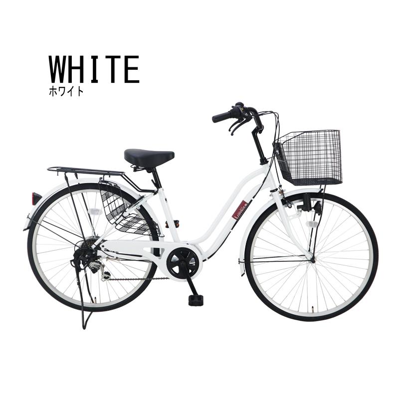 自転車26インチLupinus(ルピナス)LP-266WSD 後カゴ付き軽快車 6段変速 ダイナモライト 東京・神奈川・大阪送料無料！ | Lupinus | 05