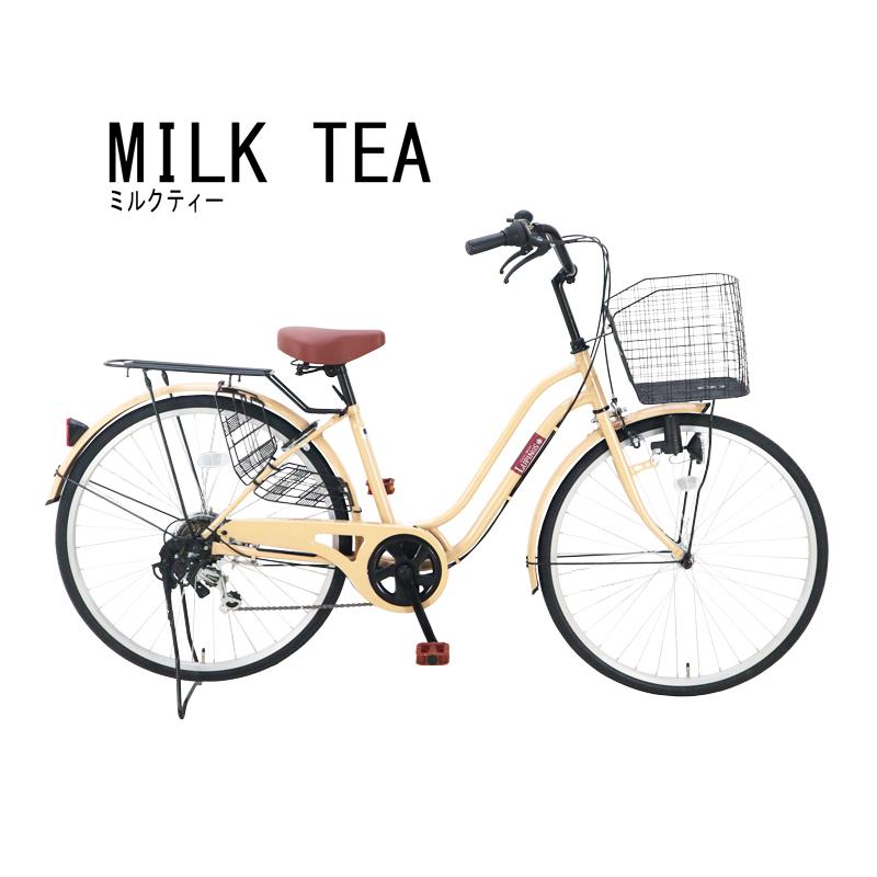 自転車26インチLupinus(ルピナス)LP-266WSD 後カゴ付き軽快車 6段変速 ダイナモライト 東京・神奈川・大阪送料無料！ | Lupinus | 08