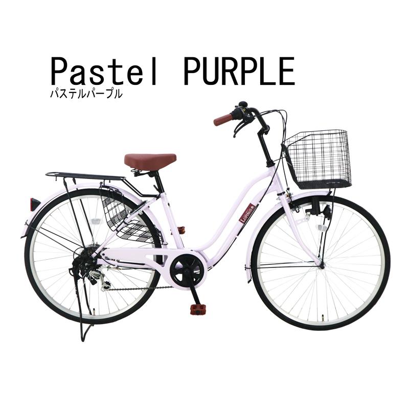 自転車26インチLupinus(ルピナス)LP-266WSD 後カゴ付き軽快車 6段変速 ダイナモライト 東京・神奈川・大阪送料無料！ | Lupinus | 09