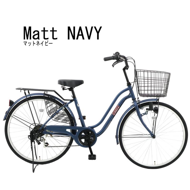 自転車26インチLupinus(ルピナス)LP-266WSD 後カゴ付き軽快車 6段変速 ダイナモライト 東京・神奈川・大阪送料無料！ | Lupinus | 08