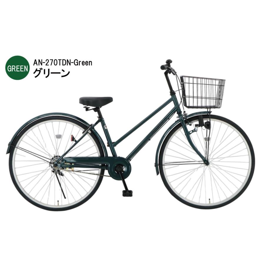 自転車 27インチ おしゃれ ASUNARO(アスナロ)AN-270TDN-K シティサイクル ダイナモライト 東京・神奈川・大阪送料無料！ | Lupinus | 03