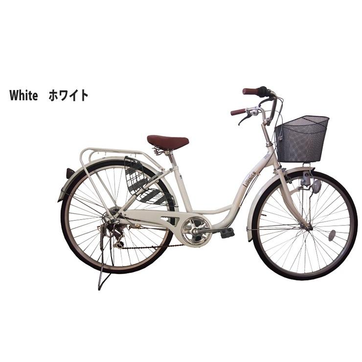 三輪自転車ルピナス前後荷かごライト付き スイングロック付き