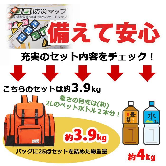 防災グッズ 防災セット 1人用 必要なもの 25点 セット 非常用 リュック