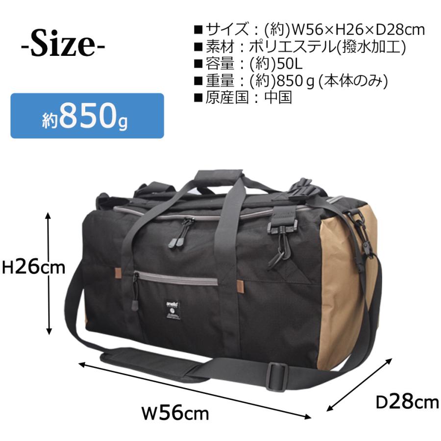 anelloGRANDE 3WAYボストンバッグ（ブラック）男女兼用！ anello GRANDE ボストンバッグ アネロ ショルダーバッグ リュック