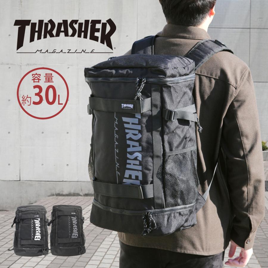 THRASHER（スラッシャー） リュックサック 30L 軽量 多機能 PCポケット