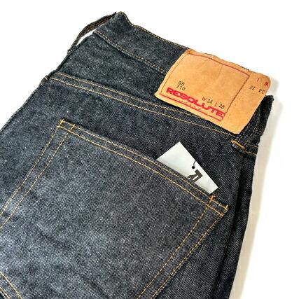 RESOLUTE リゾルト GB710 W33 L29 新品同様 リゾルト RESOLUTE/ 15周年記念 ゴーストブラック デニム 66モデル