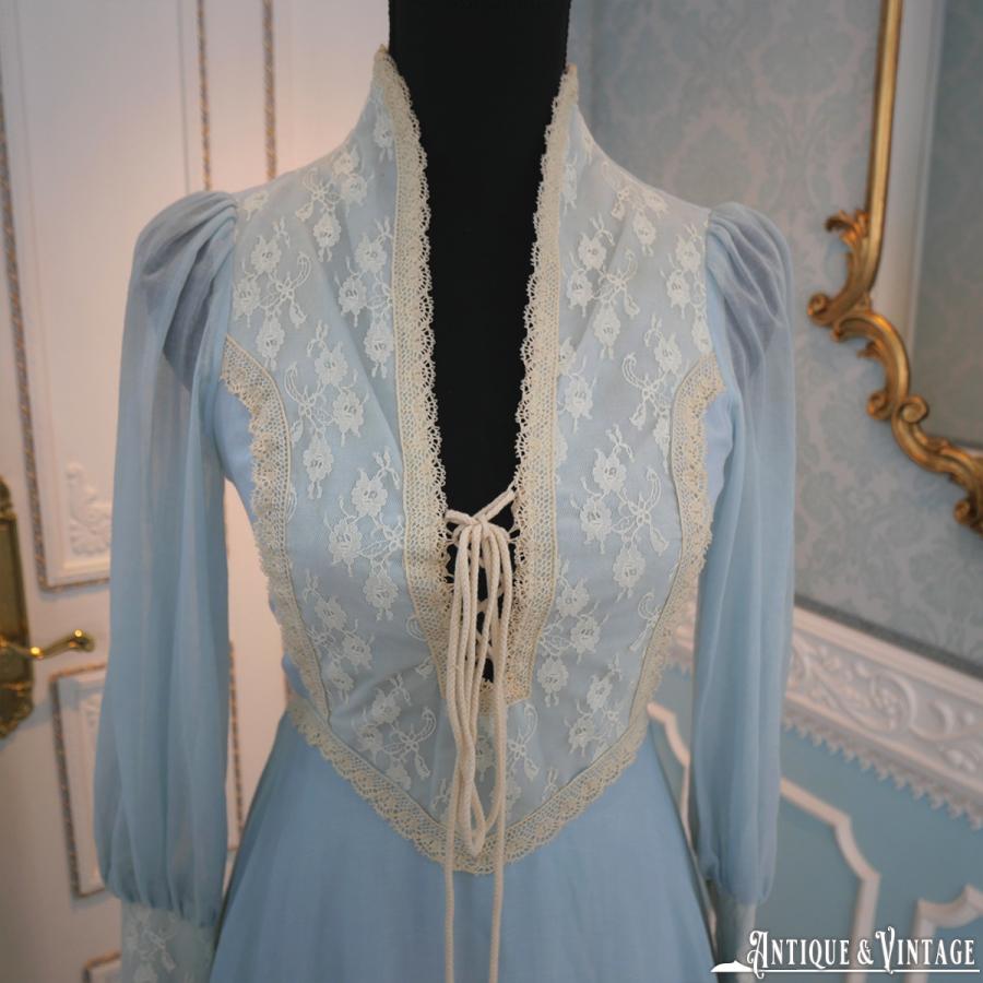 GUNNE SAX 70s ヴィンテージヴィクトリアンペールブルー GUNNE SAX 70s ヴィンテージヴィクトリアンペールブルー