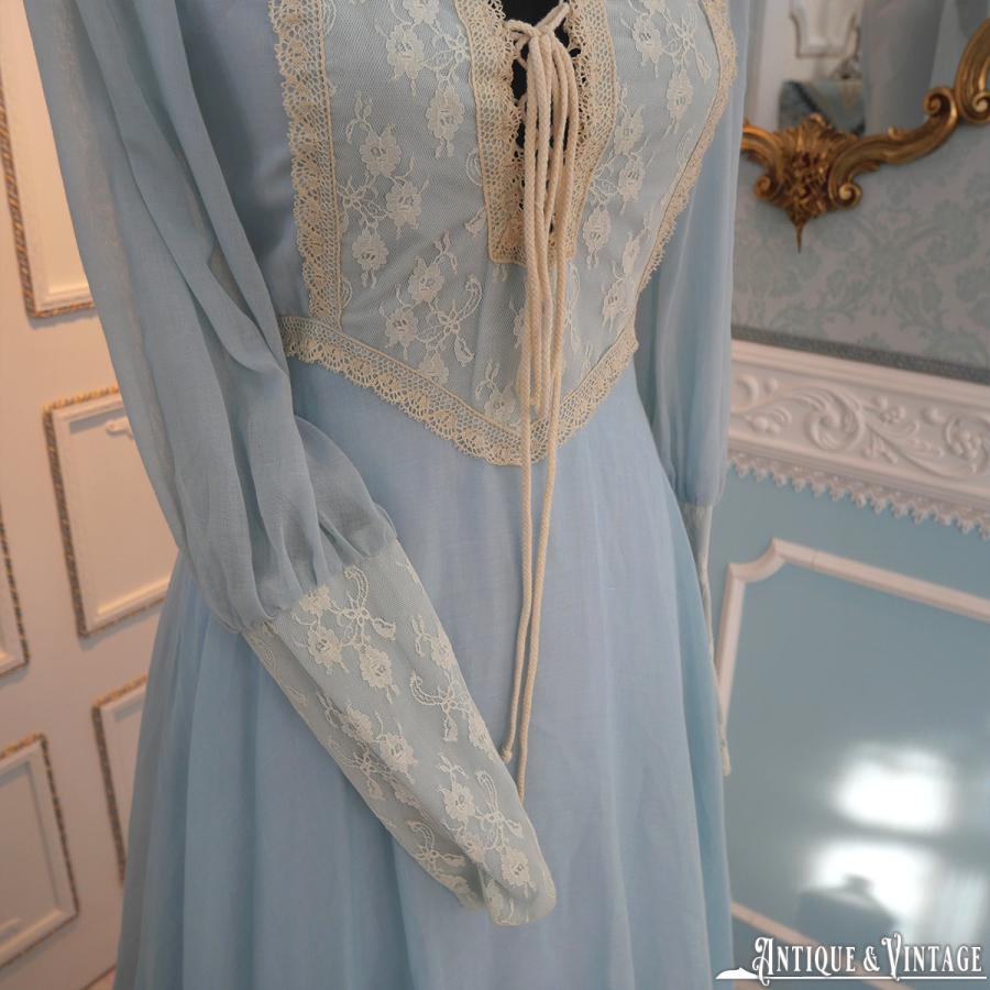 GUNNE SAX 70s ヴィンテージヴィクトリアンペールブルー GUNNE SAX 70s ヴィンテージヴィクトリアンペールブルー