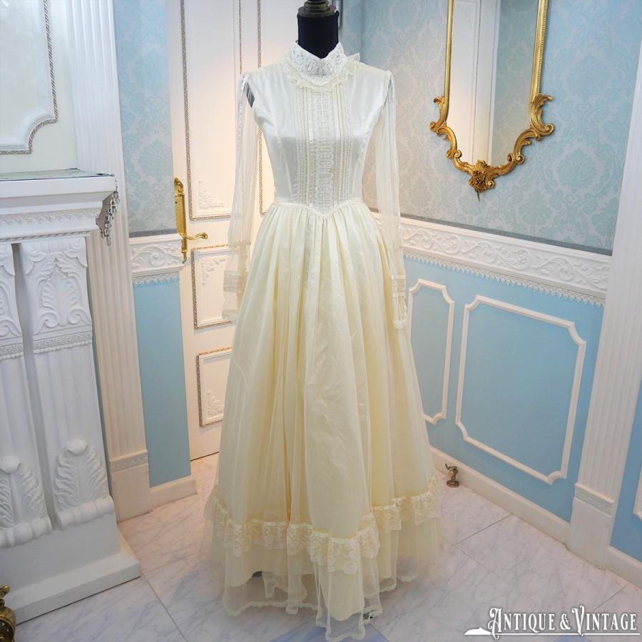 GUNNE SAX 70s デザインレースウエディングドレス : CHAMBER OF GUNNE SAX 70s デザインレースウエディングドレス : CHAMBER OF