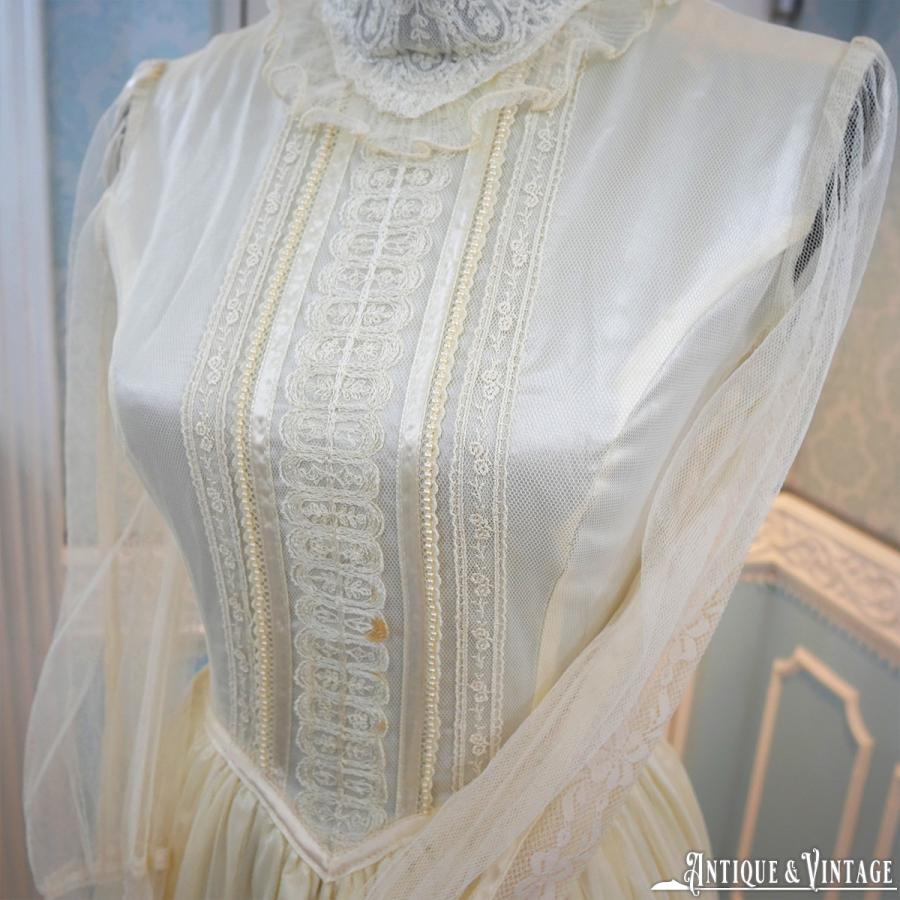GUNNE SAX 70s デザインレースウエディングドレス : CHAMBER OF GUNNE SAX 70s デザインレースウエディングドレス : CHAMBER OF