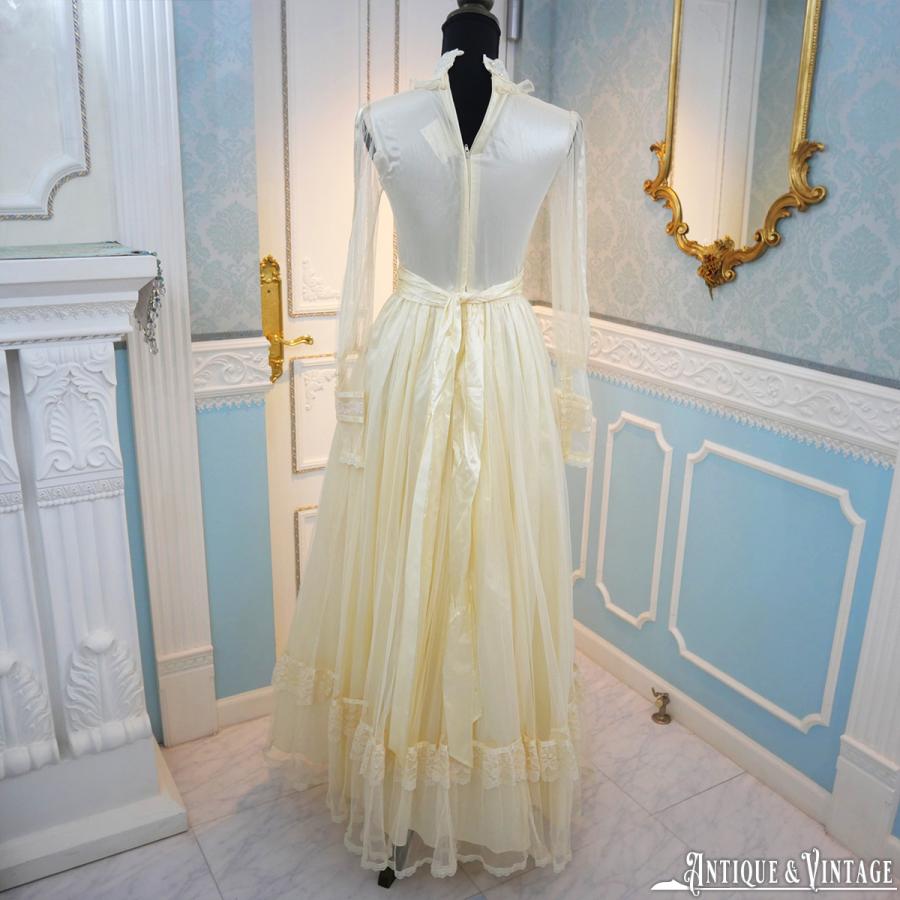 GUNNE SAX 70s デザインレースウエディングドレス : CHAMBER OF GUNNE SAX 70s デザインレースウエディングドレス : CHAMBER OF