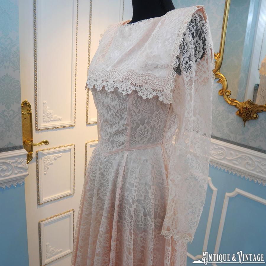 GUNNE SAX 80s ヴィンテージプリンセスペールピンクドレス : CHAMBER 