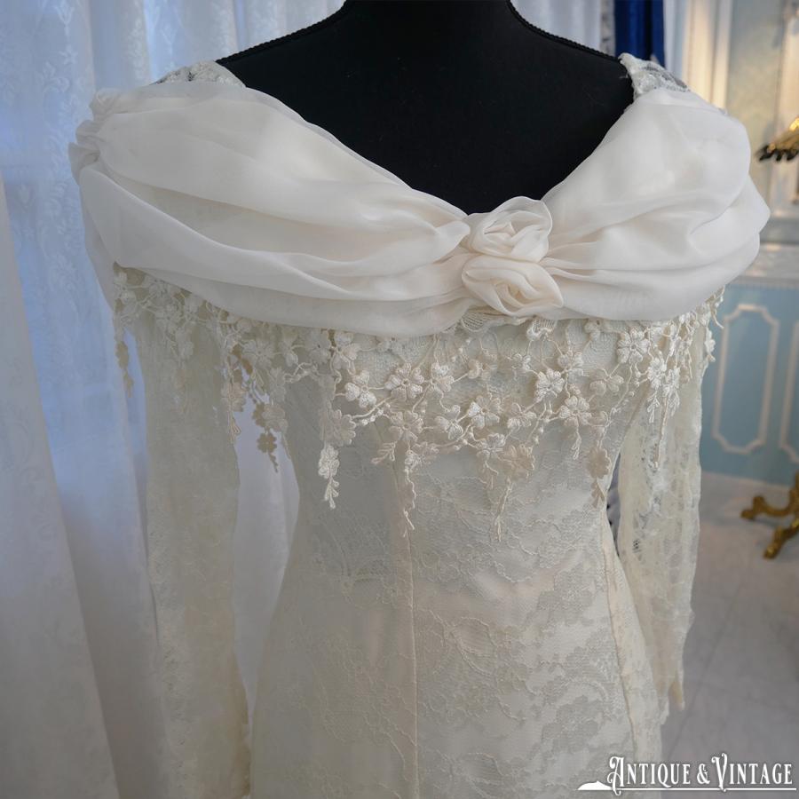 ヴィンテージ 70s ヴィクトリアンオフショルダーマーメイド