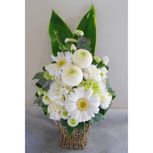 アレンジメント お供え お悔み 花 法事 一周忌 49日法要 命日 お盆 お彼岸 三方