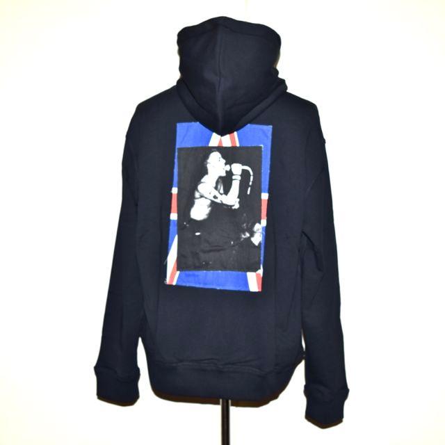 RAF SIMONS x FRED PERRY ラフ・シモンズ x フレッドペリー SJ9045 PRINTED PATCH ZIP THROUGH HOODED SHIRT BLACK ブラック｜chambray-store｜03