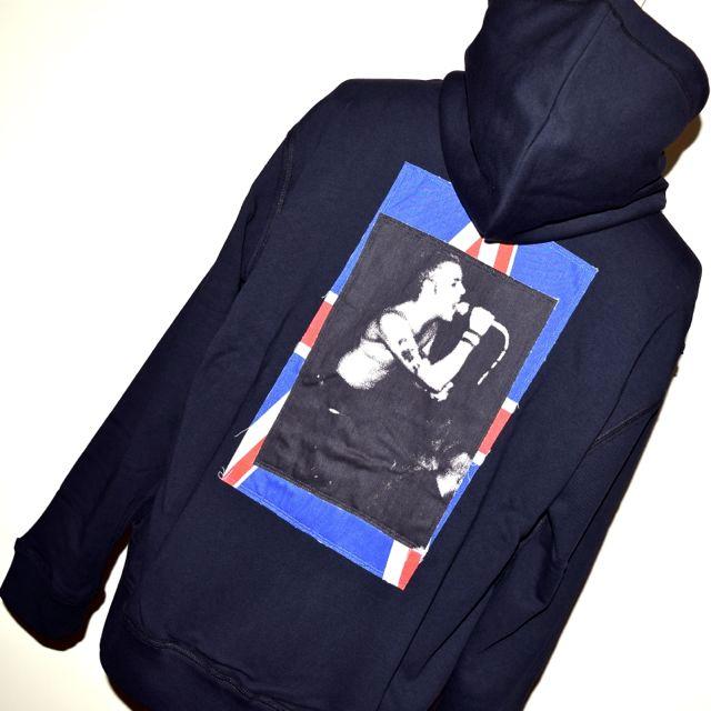 RAF SIMONS x FRED PERRY ラフ・シモンズ x フレッドペリー SJ9045 PRINTED PATCH ZIP THROUGH HOODED SHIRT BLACK ブラック｜chambray-store｜04