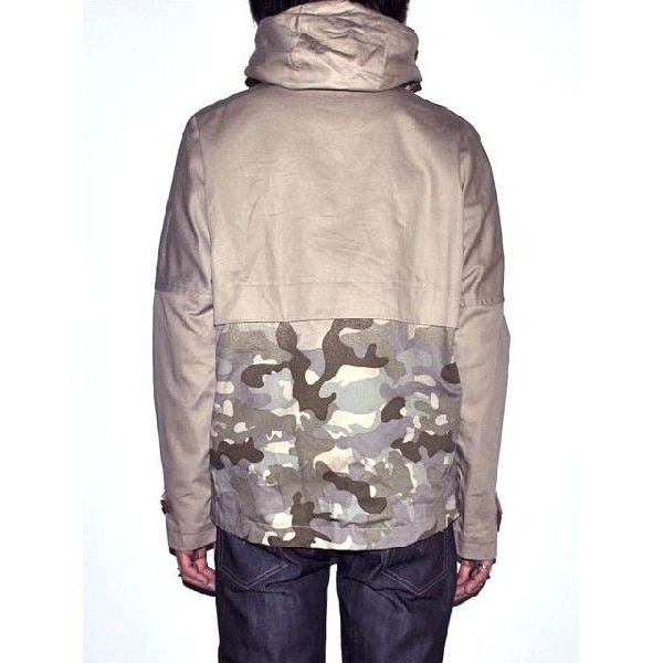 KONTRAPUNKT 　Jacket コントラプンクト（KONTRAPUNKT） コットン迷彩 ZIPパーカー ベージュ
