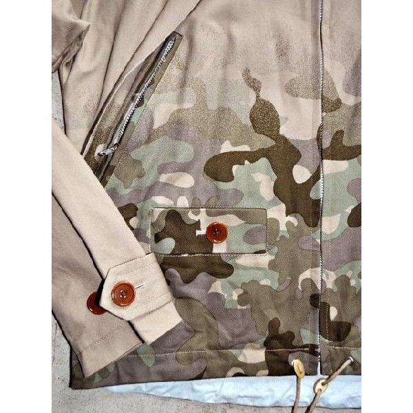 コントラプンクト（KONTRAPUNKT） コットン迷彩 ZIPパーカー ベージュ