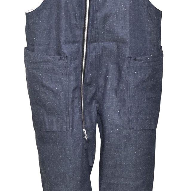 COMFY OUTDOOR GARMENT コムフィ NO USELESS OVERALLS オーバーオール ネップインディゴ(ネップデニム)｜chambray-store｜05