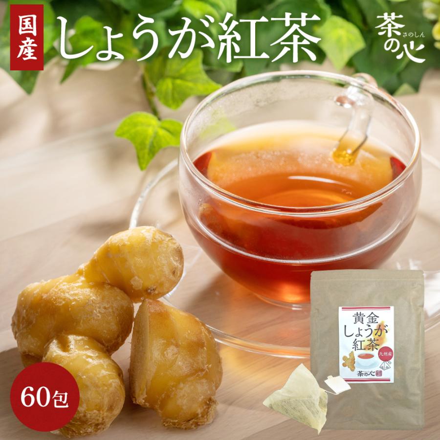 TVで話題！】生姜紅茶 国産 60包 ティーバッグ 送料無料 健康茶