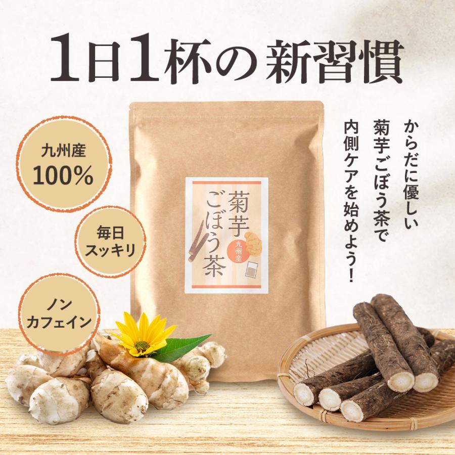 菊芋ごぼう茶 国産ティーバッグ 30包 3g 九州 菊芋茶 ごぼう茶 菊芋
