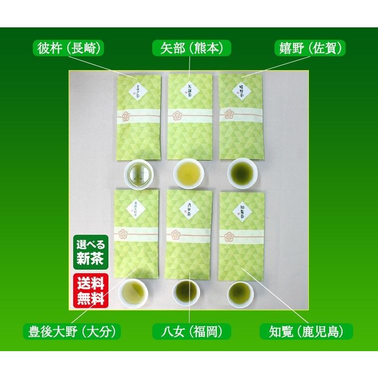 お茶 緑茶 日本茶 選べる 3本 八女茶 知覧茶 嬉野茶 矢部茶 豊後大野