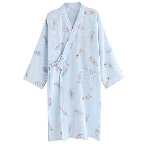 綿100 バスローブ お風呂上がり ガウン ナイトガウン パジャマ ルームウェア レディース 可愛い 和装 寝巻き 寝間着 浴衣 花柄 部屋着 日本全国送料無料 レディース