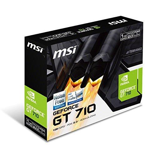 MSI ファンレス・ロープロファイル対応 GeForce GT 710 グラフィック 