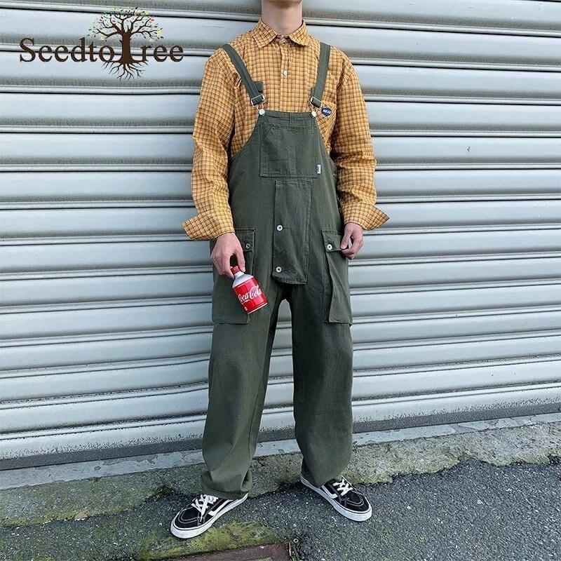 オーバーオール メンズ 韓国 繋ぎ つなぎ 作業服 ワークパンツ メンズ サロペット ゆったり おしゃれ 3色選択 59 Onlineshop Chamo 通販 Yahoo ショッピング