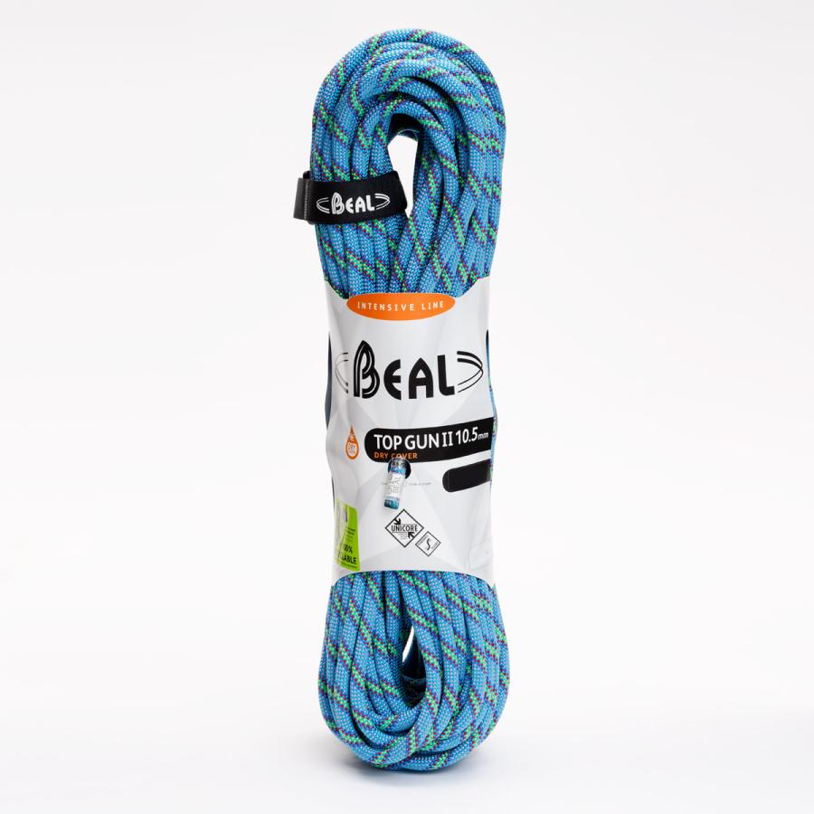 ロープ BEAL ベアール 10.5mm トップガン2 ユニコア 50m ドライカバー 