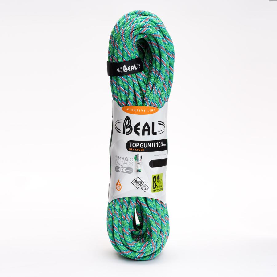 ロープ BEAL ベアール 10.5mm トップガン2 ユニコア 50m ドライカバー 