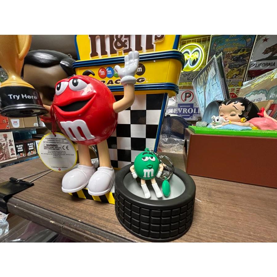 エムアンドエムズ M&M's （グリーン）立体 3D ラバー キーホルダー