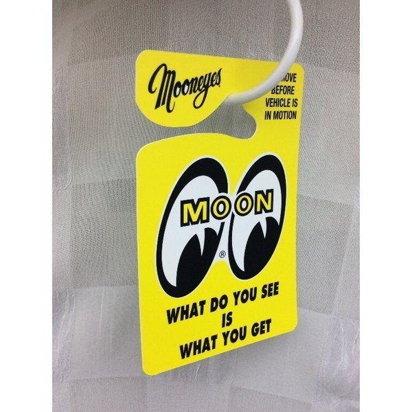 ムーンアイズ　MOONEYES  MOON Eyeshape パーキング パーミット （イエロー） 車 バイク アメリカン雑貨 | MOONEYES | 01