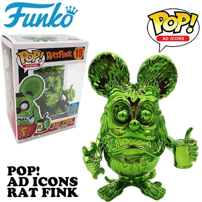 RAT FINK（ラットフィンク） POPフィギュア メタリックグリーン 車