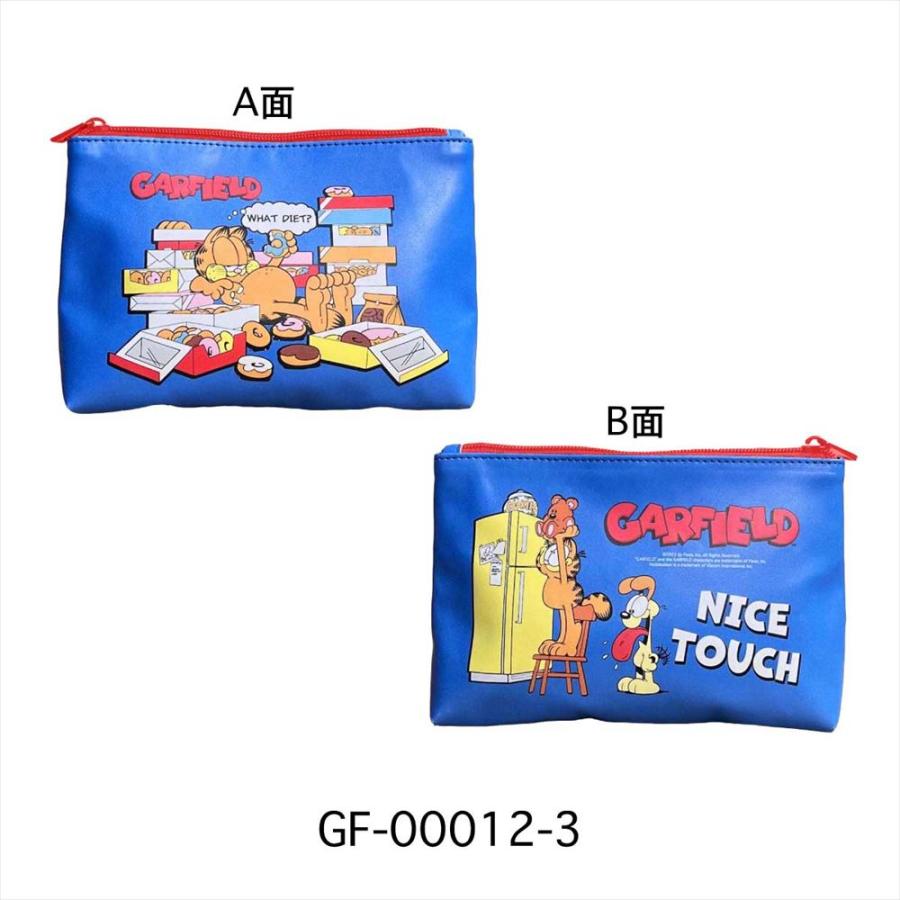 ガーフィールド スクエア ポーチ（GF-00012-3）ブルー アメリカ雑貨
