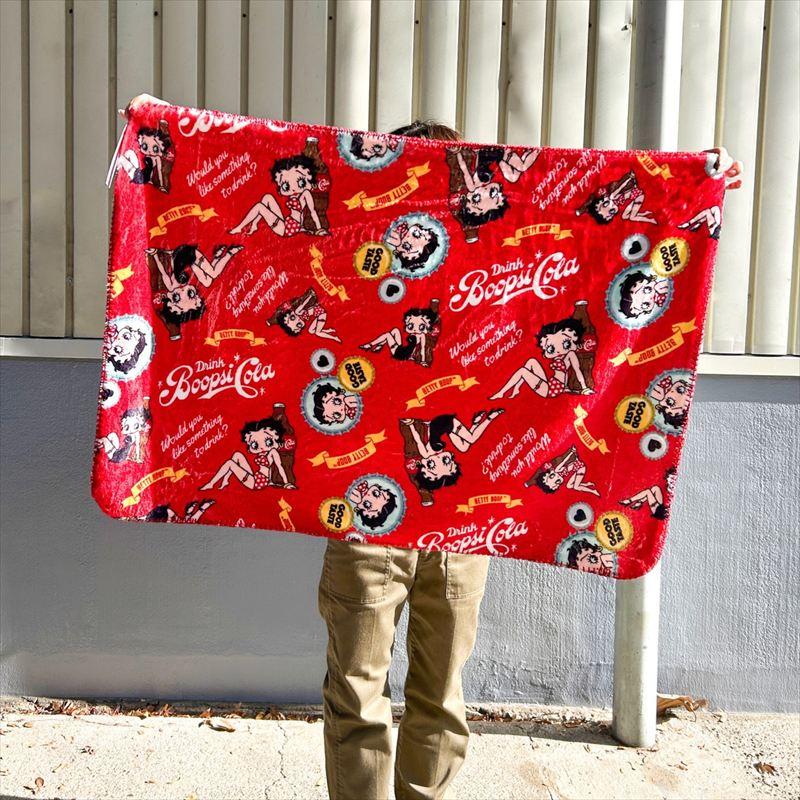 ベティーちゃん ベティブープ（レッド） 膝掛け フリースブランケット